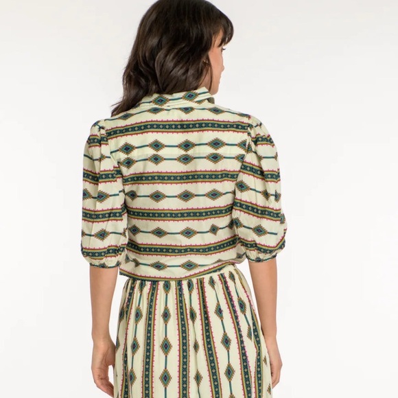 Elizabeth James the Label Margot Western Top in Apache Stripe NWT - Picture 3 of 5